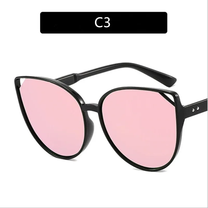 2019 Luxury Brand Design Women Cat Eye Sunglasses Outdoor Sports Driving Glasses Sexy Fashion Female Sunglasses Mirror UV400