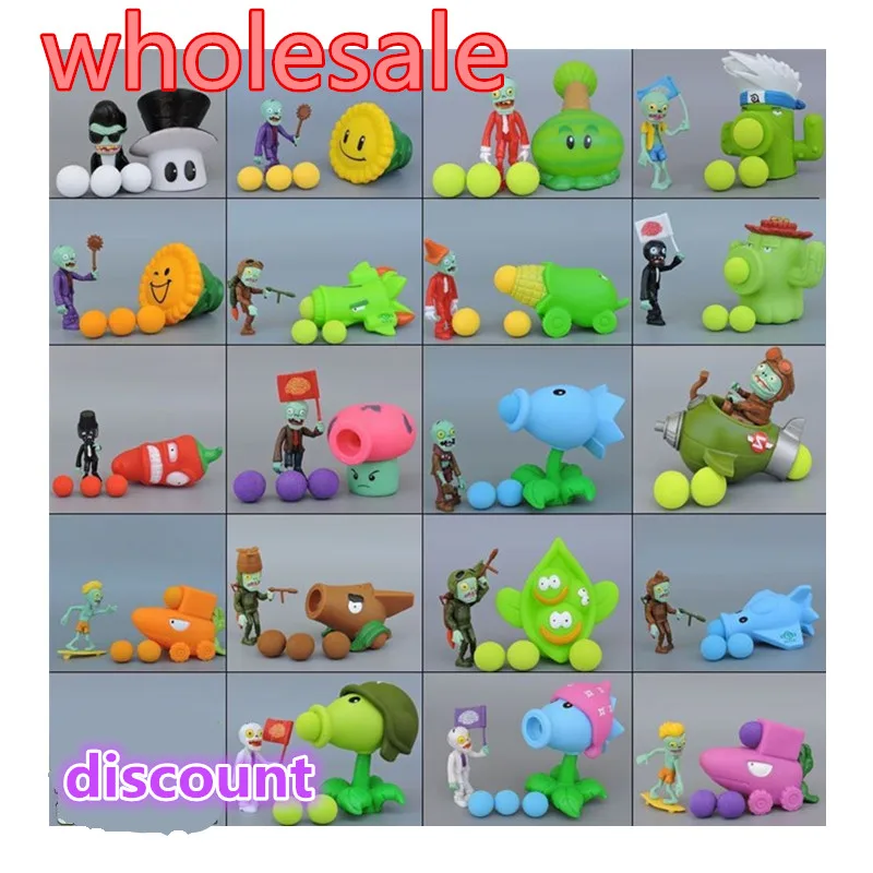 28pcs New Game PVZ Plants vs Zombies Peashooter PVC Action font b Figure b font Model