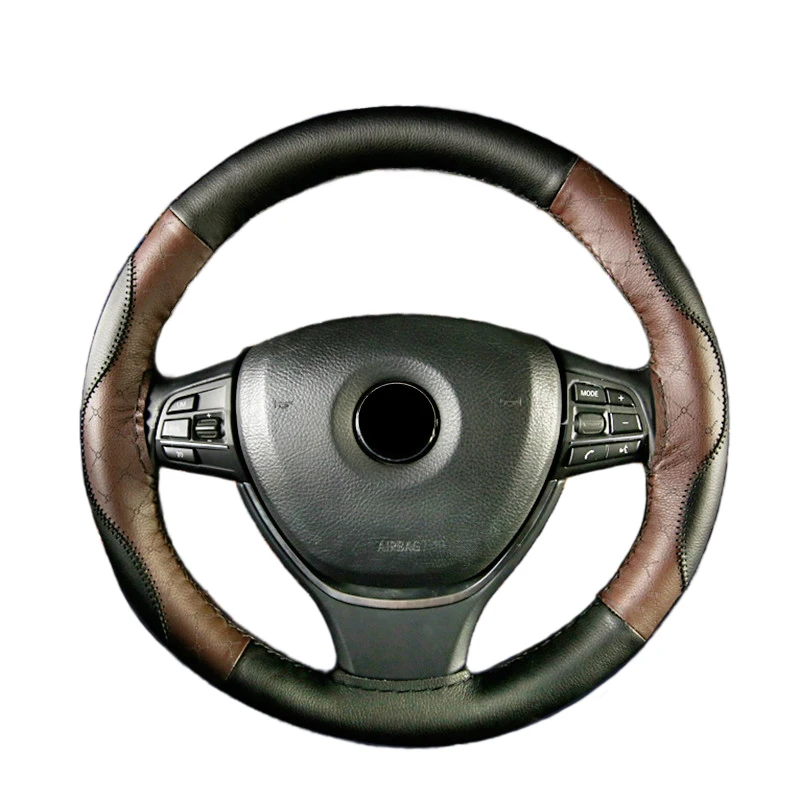 Кожаный чехол для руля сделай сам 38 см с иголками и нитью Opel BMW Benz Hyundai Kia Ford VW Skoda