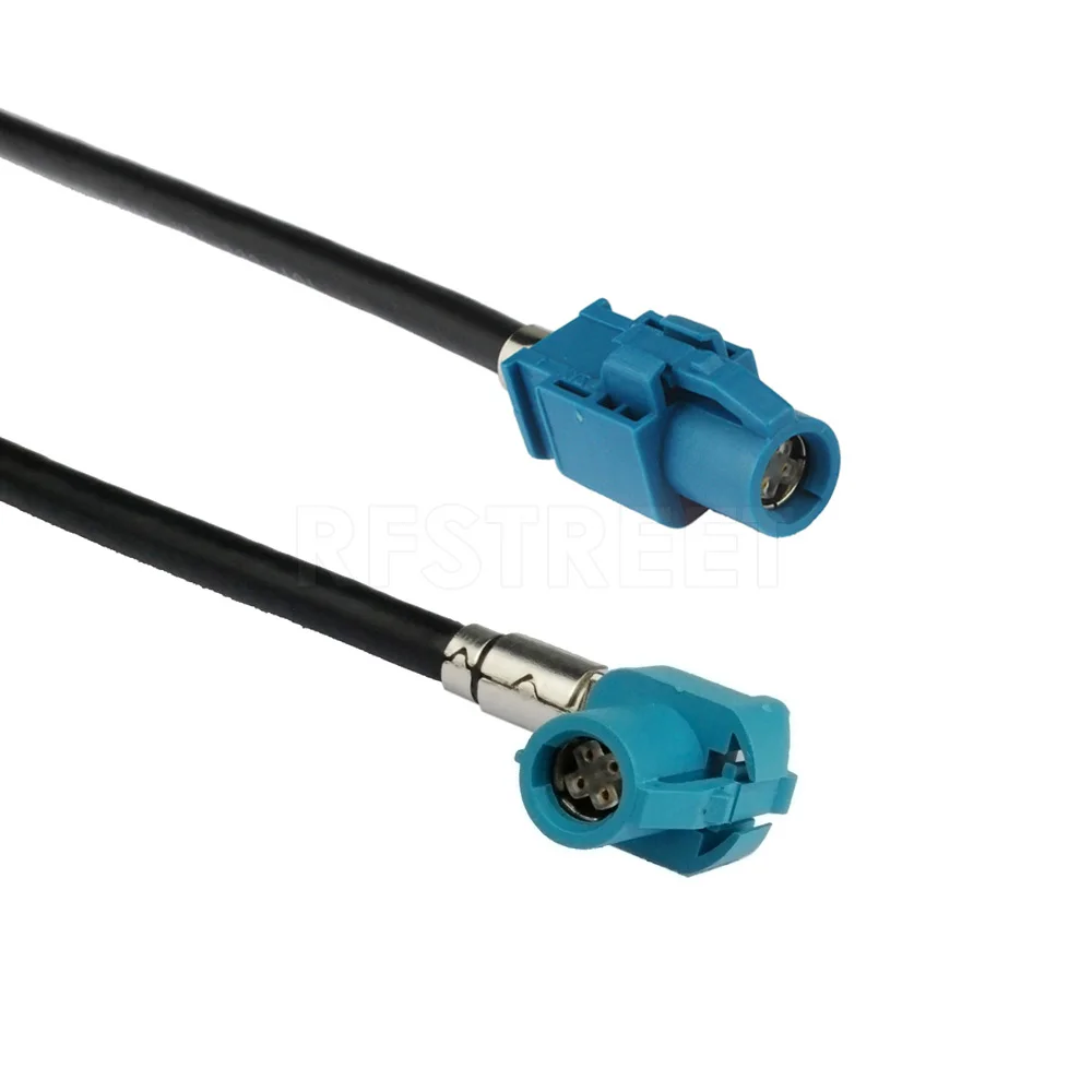 

Superbat Vehicle High-Speed Transmission FAKRA HSD Z Waterblue LVDS 3M Shielded Dacar 535 4-Core Cable for BMW/Benz