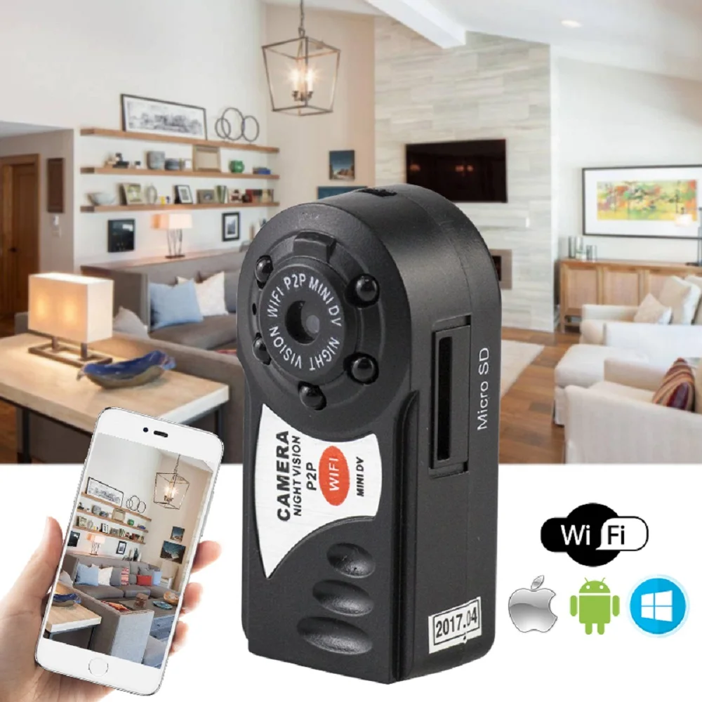 Q7 Mini Wifi DVR Wireless Video IP Camera Night Vision Built-in Microphone