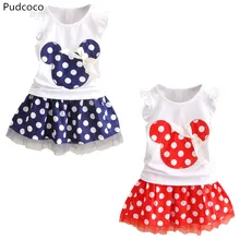 Платье для маленьких девочек; детский топ с рисунком из мультфильма платье-рубашка Летняя одежда