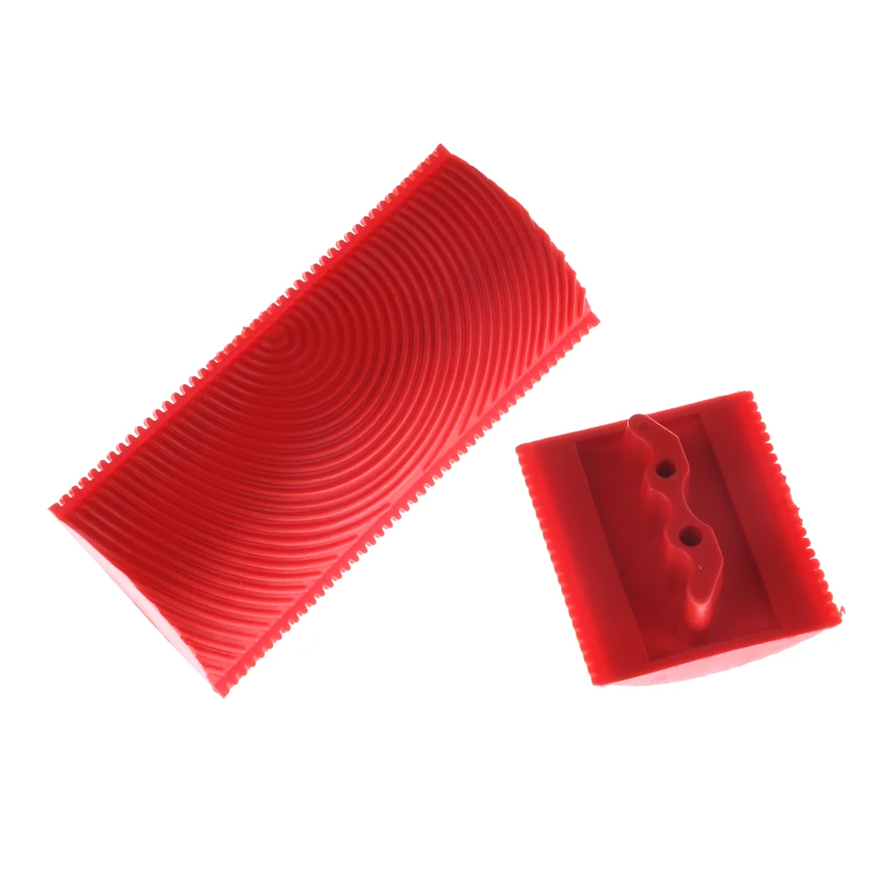 2pcs Wood Grain Rubber Patin Painting Effects Tools Red  DIY Graining Painting Wall Decorative Outdoor Tool