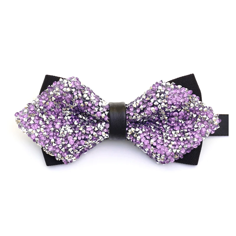 Мужской галстук бабочка с кристаллами|fashion bowtie|butterfly bowtiebow male |