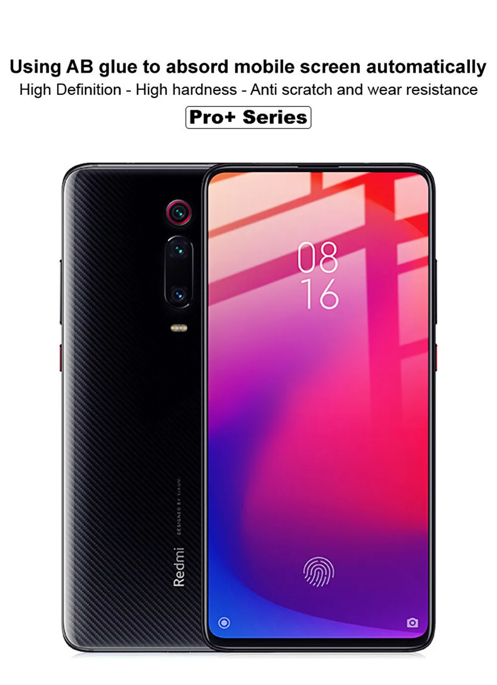 Imak Оригинальное полное закаленное стекло на для Xiaomi Redmi K20 K 20 Pro Стекло на xiaomi Mi 9T mi9T pro стекло Защитная стеклянная пленка 6.39 дюйма