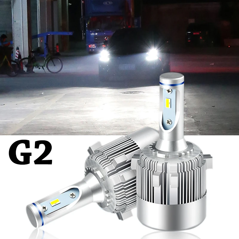 

LED Car Headlight Bulbs G2 Canbus CSP Chips 6000K Automobile Front Bulb Light Bulbs for Auto Car LED Headlamp Fit for Golf 6 7
