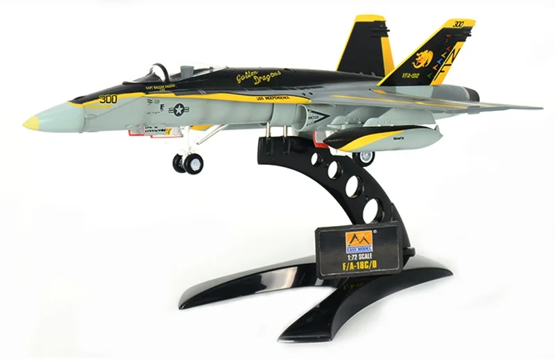 1: 72 F/A-18 Hornet VFA-192 сверхзвуковой боевой реактивный предварительно построенный хобби коллекционный самолет готовая пластиковая модель