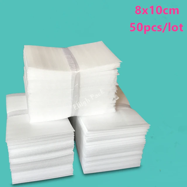 8 10cm 3 15 3 94inch 0 5mm 50pcs protective epe foam insulation packing foam sheet