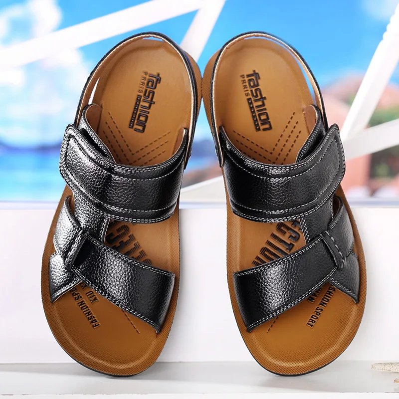 الصيف الرجال الصنادل الراحة حذاء رجالي الوجه يتخبط أحذية الشاطئ الذكور أحذية الكبار الصنادل الجلدية الرجال 39 S الصنادل Sandalia الغمد الصيف الرجال الصنادل الراحة حذاء رجالي الوجه يتخبط أحذية الشاطئ الذكور أحذية الكبار الصنادل الجلدية الرجال 39 S الصنادل Sandalia الغمد