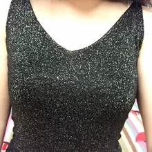 Длинные 70 см пикантные с глубоким вырезом с длинным Безрукавки для женщин Для женщин Большой Глубокий v-образный вырез дна Майки пикантная обувь для ночного клуба Одежда для танцев Майки fx2033