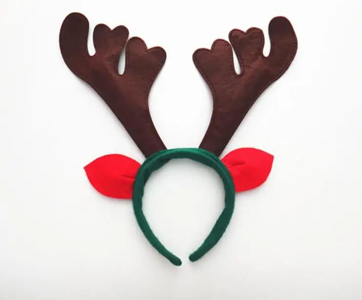 Deer antlers headband antlers Christmas horn headband with ears