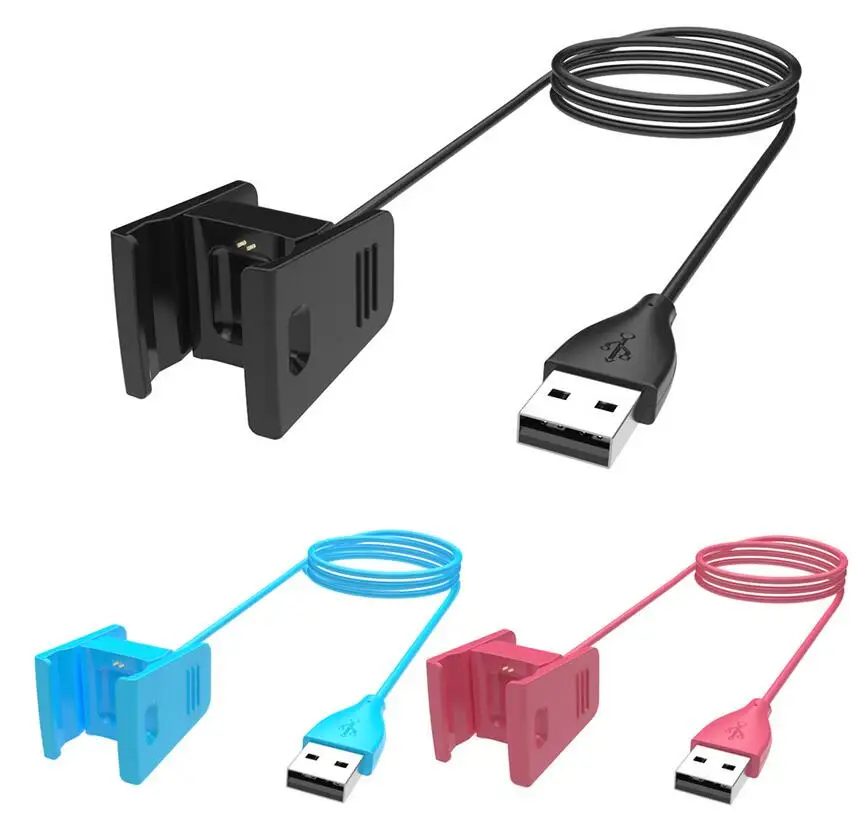 Сменное USB зарядное устройство для Fitbit Charge2 умный кабель для зарядки браслета для Charge 2 3 браслет адаптер док-станции 3 цвета