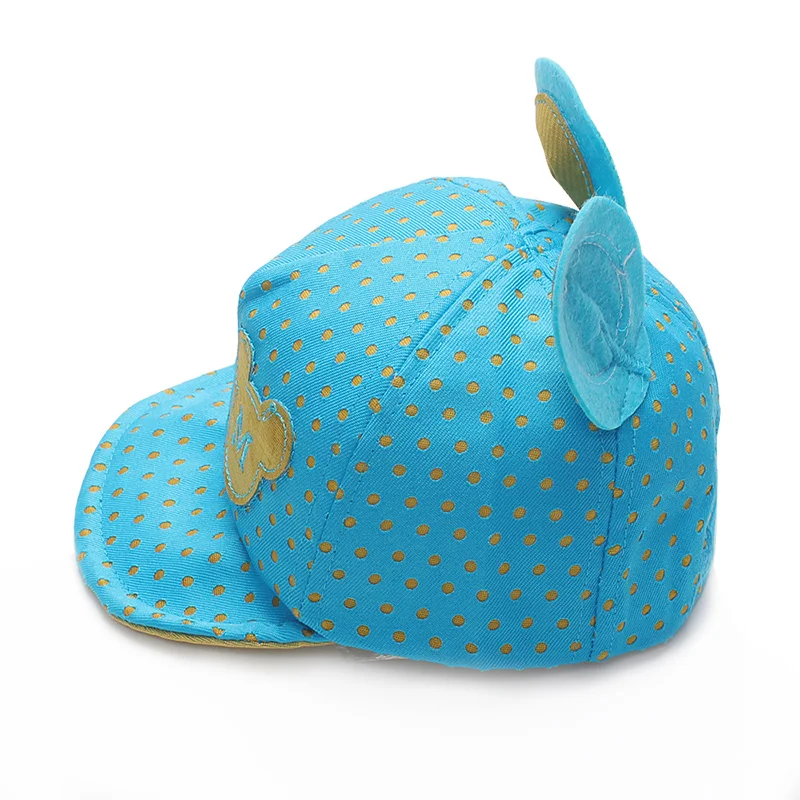 New Baby Caps Mouse Cotton Girls Boys Cap M Baseball Sun Hat With Ear Spring Summer Baby Hats For Boy Girl 2017 Baby Accessories (4)