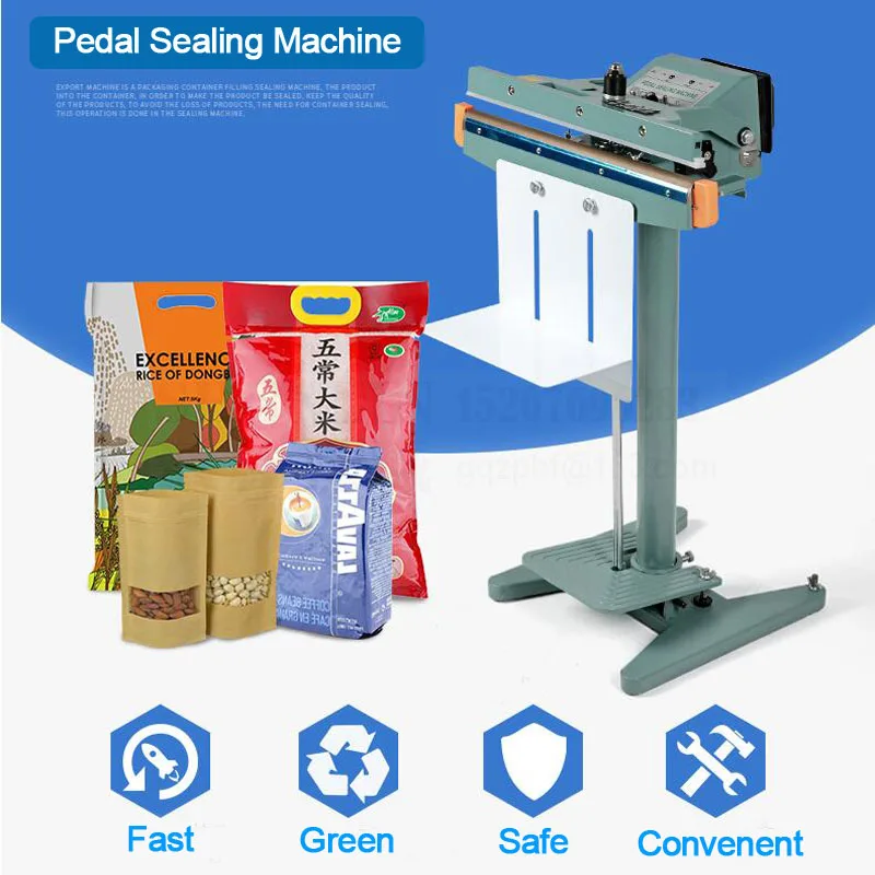SHENLIN Pedal sealing machine bag impulse sealer aluminum foil package wrapping PFS800/1000mm | Инструменты