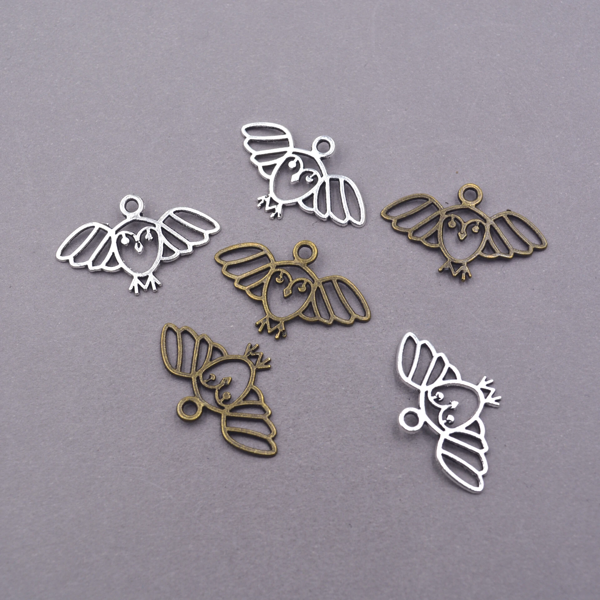 

36pcs Alloy charms bird charms Fit Bracelets Making Jewelry