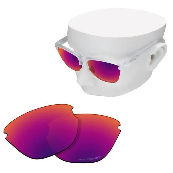 OOWLIT Анти-Царапины Сменные линзы для-солнцезащитные очки Oakley Frogskins Lite OO9374 травления поляризованных солнцезащитных очков - Цвет линз: Purple Red Mirror