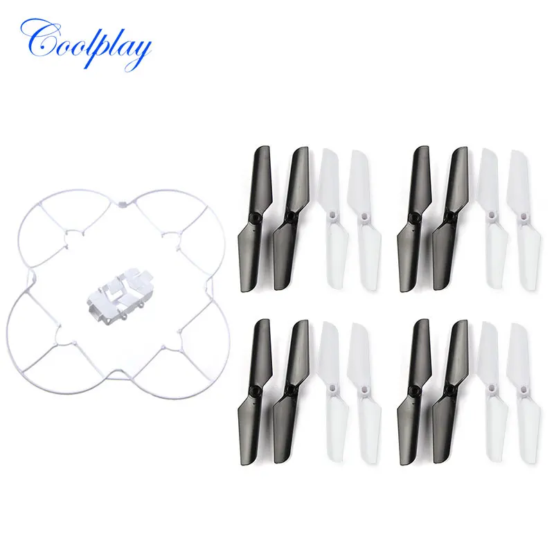 

Syma X11 X11C Hornet Gyro RC Quadcopter Spare Parts Blade Protector (pcs) and Propellers (4Sets=16pcs) }