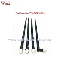 7.0dbi с высоким коэффициентом усиления N male WiFi антенна Складная 2,4 ГГц синяя зубчатая резиновая стебби антенна