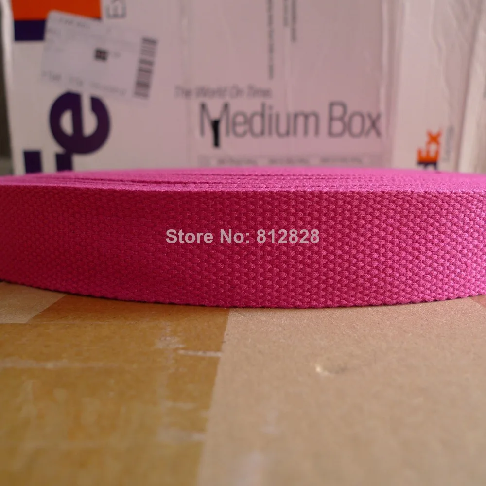50 Yards 1.25'' 32mm 35 Hot Pink Color High Quality Bag Straps