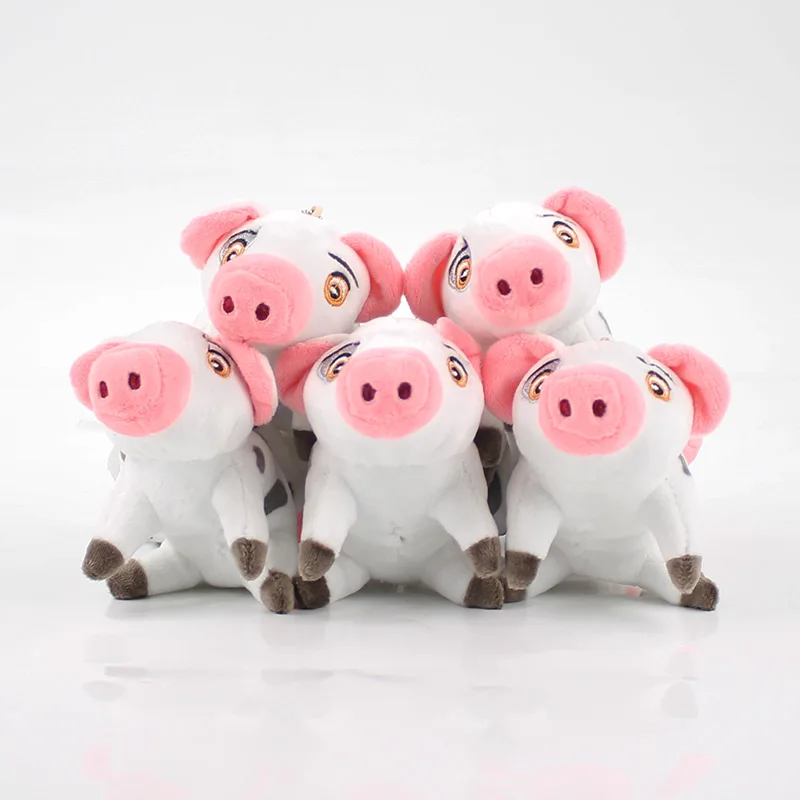 10pcs/lot 16cm  Pua pig plush pendant doll toy cute pig soft stuffed keychain kawaii cotton animal pig doll toy gift to kid