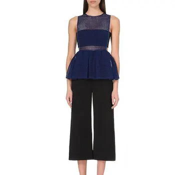 

2016 Spring European Fashion Women Long Sleeveless Cutout Sp Sexy Slim Waist Jumpsuit Lady Trendy Clothes Outfit Sexy Costume