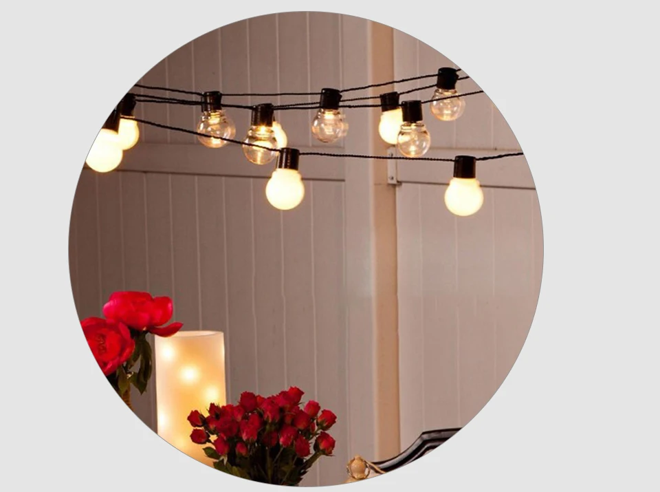 Festoon LED Globe Fairy String Lights Christmas Garland 20 LED String Light Balls Bulb Outdoor Wedding Garden Party Decoration (11)