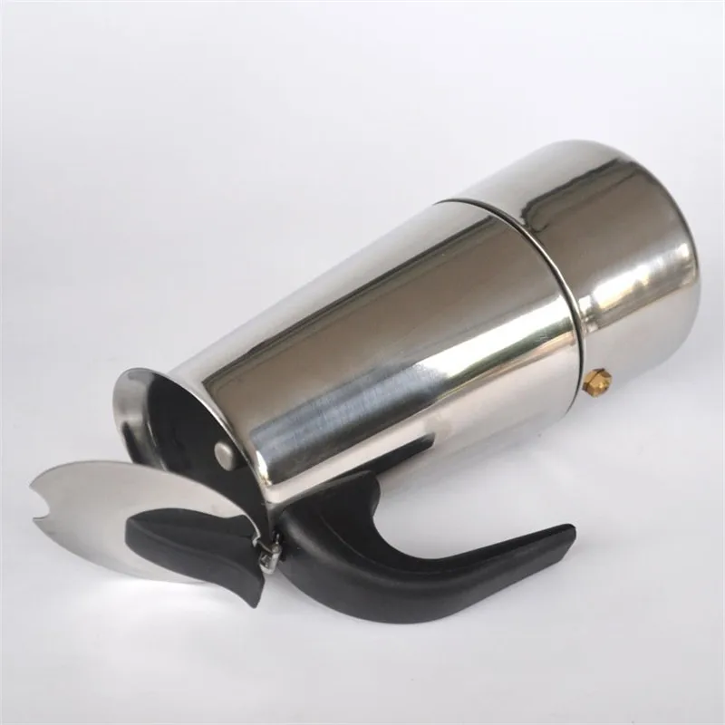 XYZLS 1 шт. нержавеющая сталь Moka Pot 4 чашки Эспрессо/Перколятор кофейник для плиты