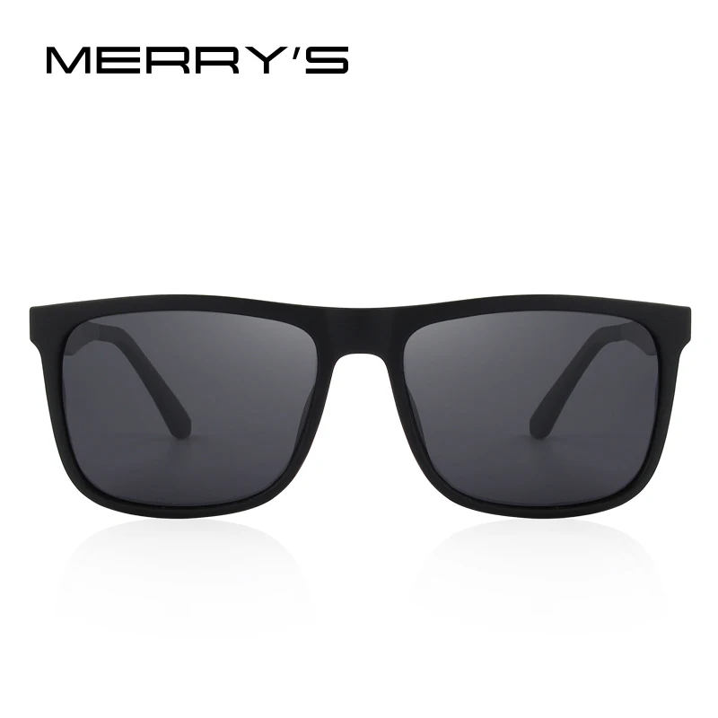 Beste MERRYS ONTWERP Mannen Gepolariseerde Vierkante Zonnebril Fashion Mannelijke Eyewear Luchtvaart Aluminium Benen 100% Uv bescherming S8250