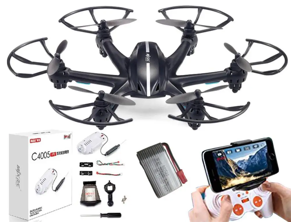 

MJX X800 RC FPV Drone HexacopterRFT UAV Headless Helicopter with HD C4005 0.3MP Camera vs MJX X300/X400/X600/X5SW