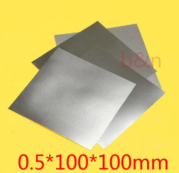 

New 0.5mm*100*100 0.5mm thickness titanium Ti plate dynamic sheet TA2 GR2 ti-alloy plate pure tisheets Ti chip board panel