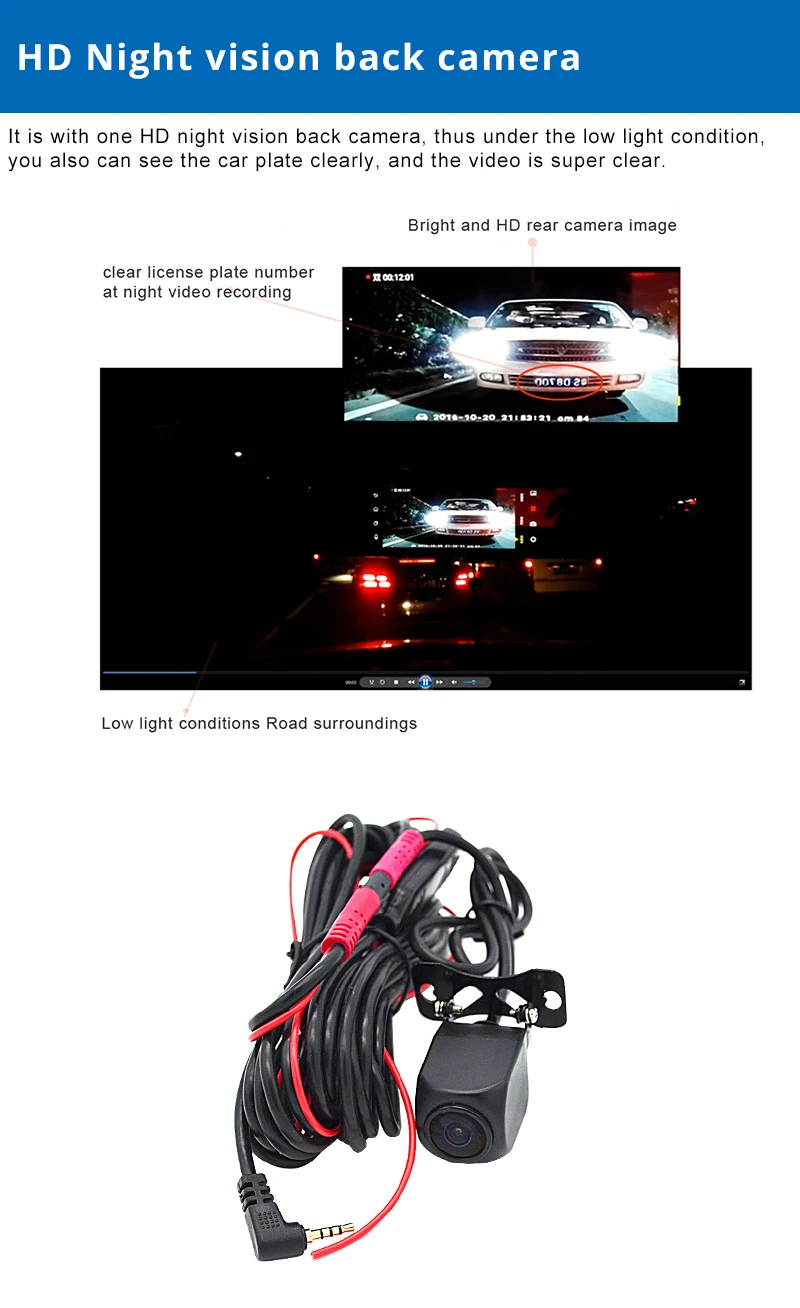 7 nocturne navi bluetooth dvr USD Deniz "3G Camlive Nazan double vision voiture enregistreur Princess caméra Dollar rétroviseur Livraison cames HD1080P gratuite vidéo dash States United ROM16GB GPS 3 7 nocturne navi bluetooth 3