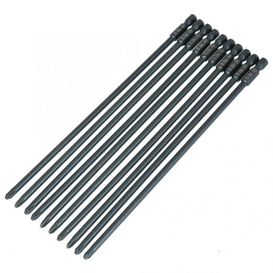 

tornavida seti 10pcs S2 Steel Cross Head PH2 Screwdriver Bits Set 1/4inch Hex Shank 200mm screwdriver bit Tools set