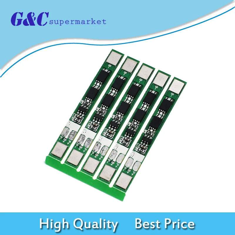 

5PCS 3.7V 3A Dual MOS Protection Board for 18650 Polymer Lithium Battery Pack