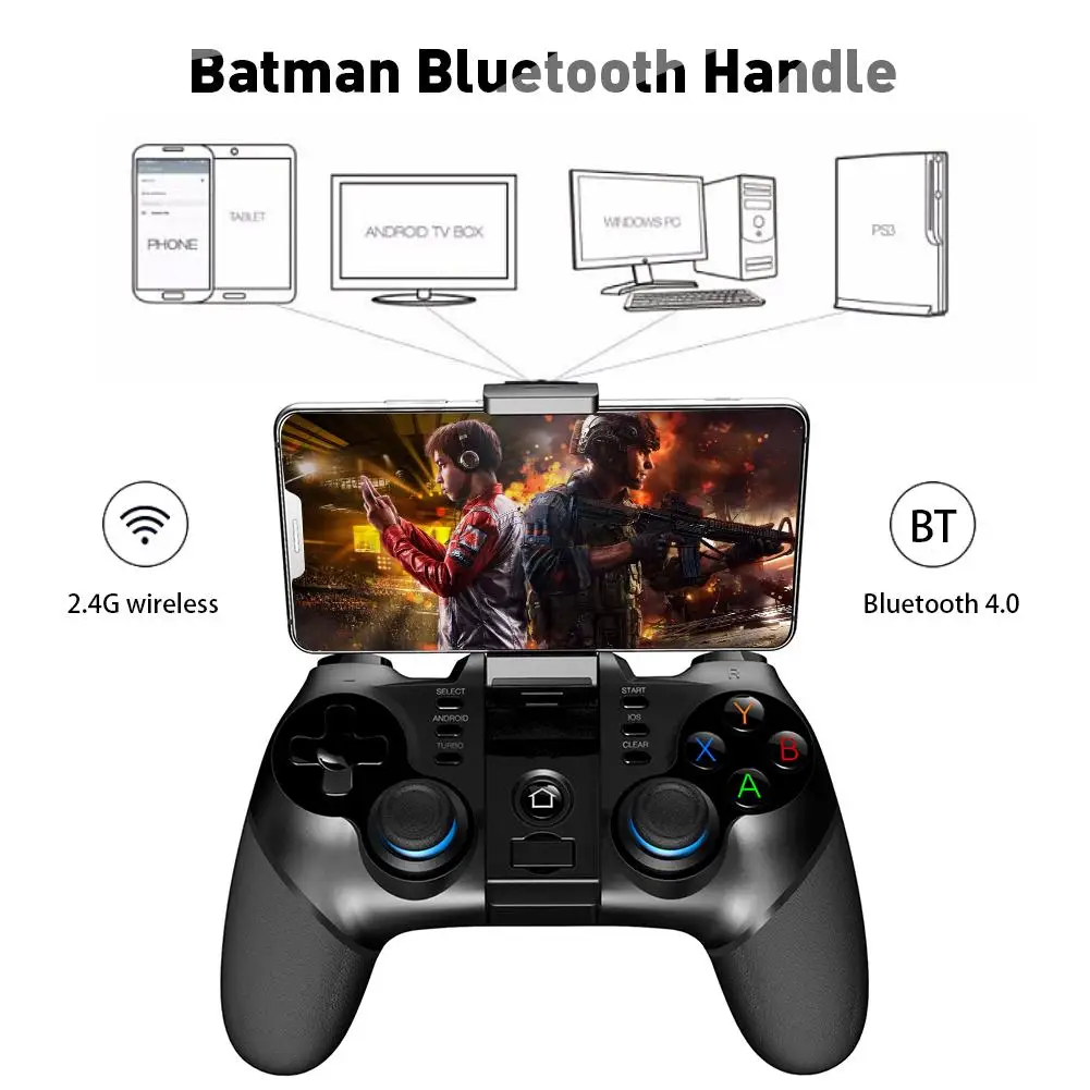 Ipega PG 9156 Bluetooth геймпад контроллер 2 4G Wifi для PS3 игровая консоль Batman Handle Android
