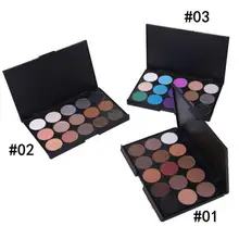 Brand 3 Different New fashion 15 Earth Color Concealer Matte Pigment Eyeshadow Palette Cosmetic Makeup Eye Shadow for women