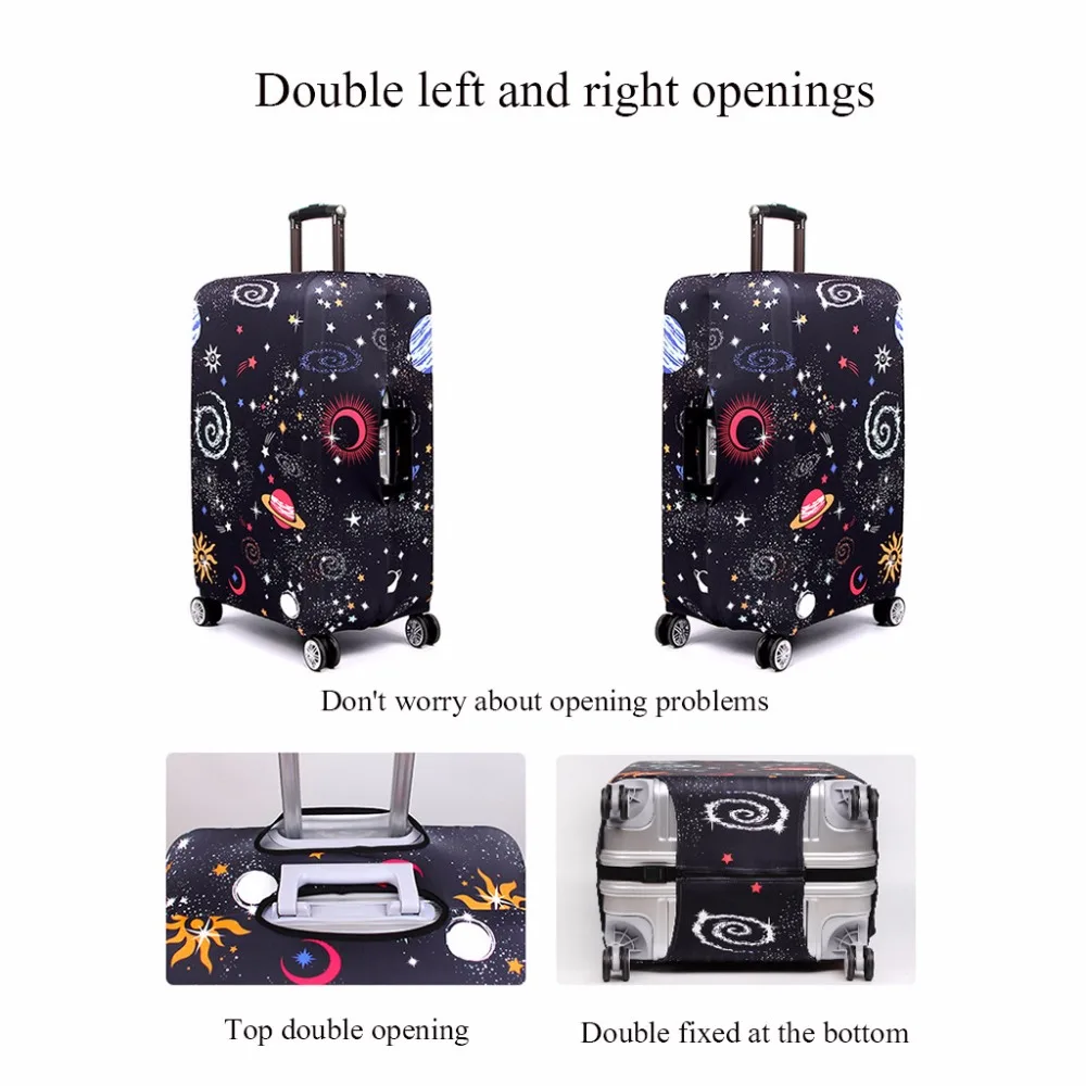 HTNBO Дорожный чемодан, защитный чехол, дорожная сумка на колесах, мужская сумка, Толстый эластичный чехол для чемодана