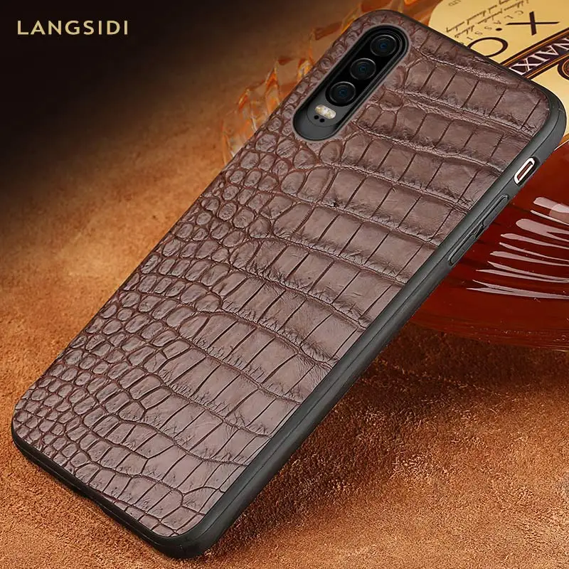 

Luxury Crocodile Leather Case For huawei p30 pro case the best mobile phone shell Cover for Huawei p20 p30 Lite Mate 20 Coque