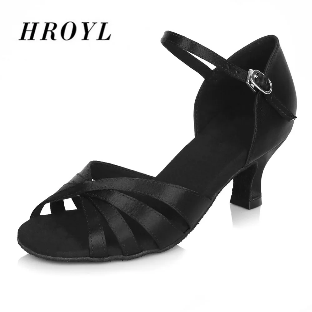 Size 31 42 Satin Latin Dance Shoes/Professional Ballroom Tango Dancing Shoes For Women Girls