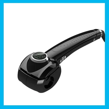 

New Circular LCD Pro Curler Heating Styling Tool Automatic Curl Magic Hair Wand EU US Plug Pear big sponge ceramics Freeshipping