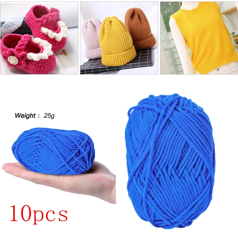 

10pcs Soft Milk Sweet Soft Cotton Baby Knitting Wool Yarn Milk Cotton Thick Yarn for Knitting Scarf Hand Knitting Crochet Yarn