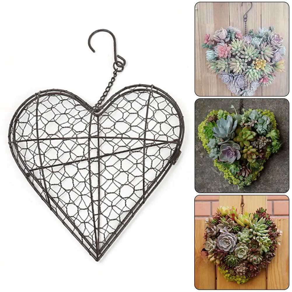 

Innovative Heart Shaped Handmade Flowerpot Succulent Plants Pot Flowers Pot Gift Garden Home Decorations Wall Vase
