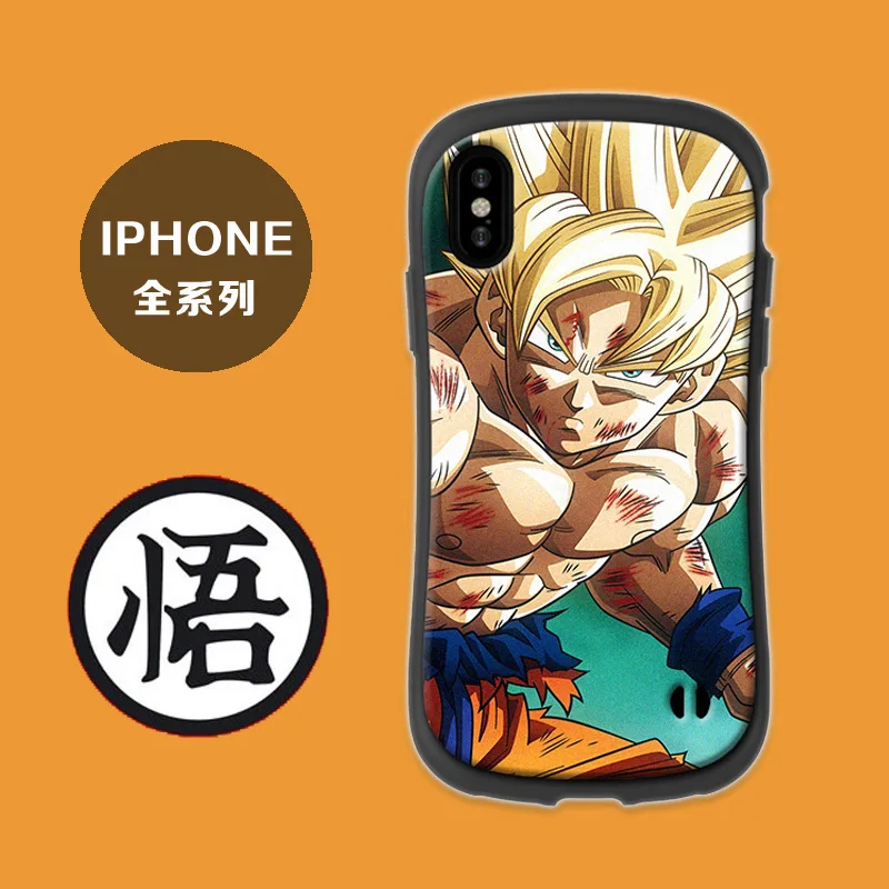 

Dragon Ball GOKU IFACE soft case for iphone X XS MAX XR 8 7 6 6S plus silicon phone cover Japan Anime Cartoon coque fundas capa