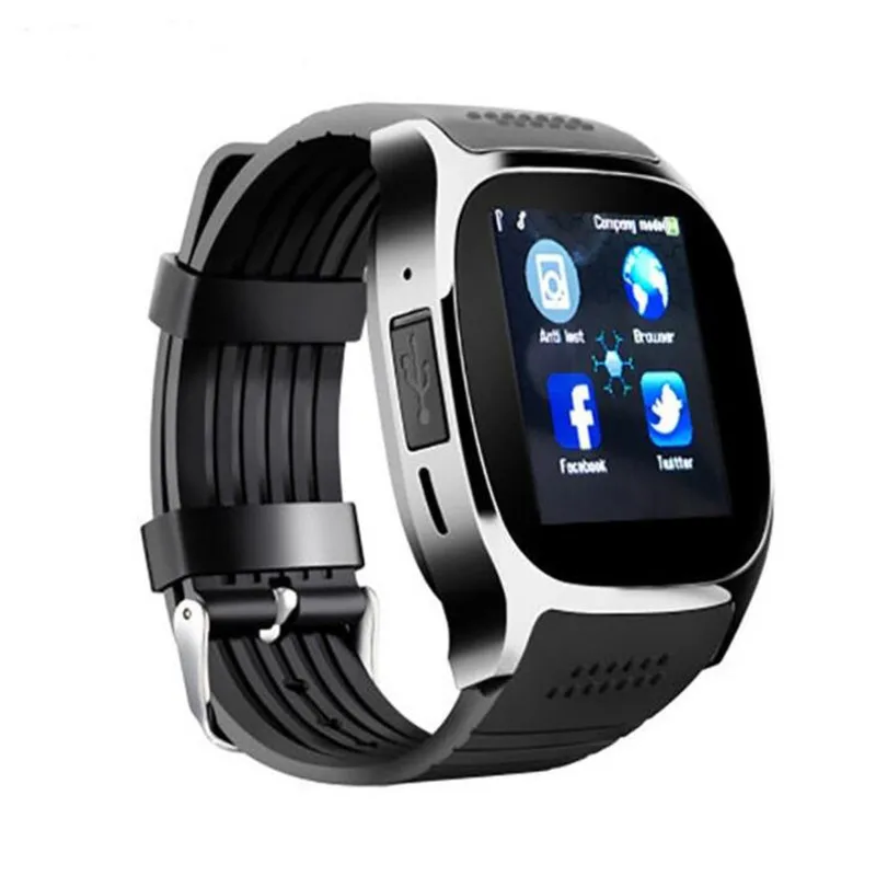 T8 Bluetooth Смарт-часы с Facebook Whatsapp Поддержка камеры SIM TF карты вызова Smartwatch для Android и ios Телефон PK Q18 DZ09 Y1