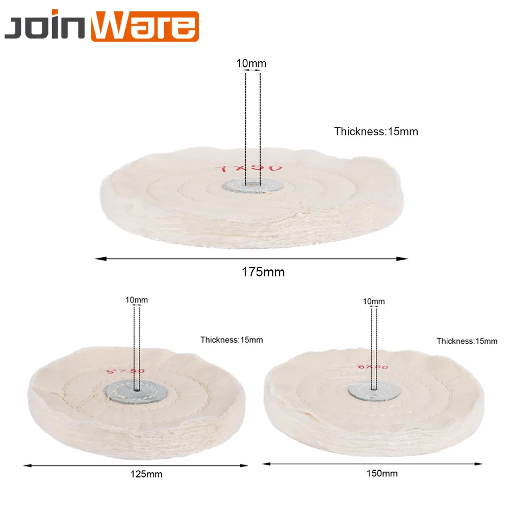 50~ 300 мм диаметр 10 мм диаметр белый хлопок Ткань Круглый Круг Полировка золотого и серебряного цвета ювелирные изделия зеркало кристалл полировка колодки роторный инструмент