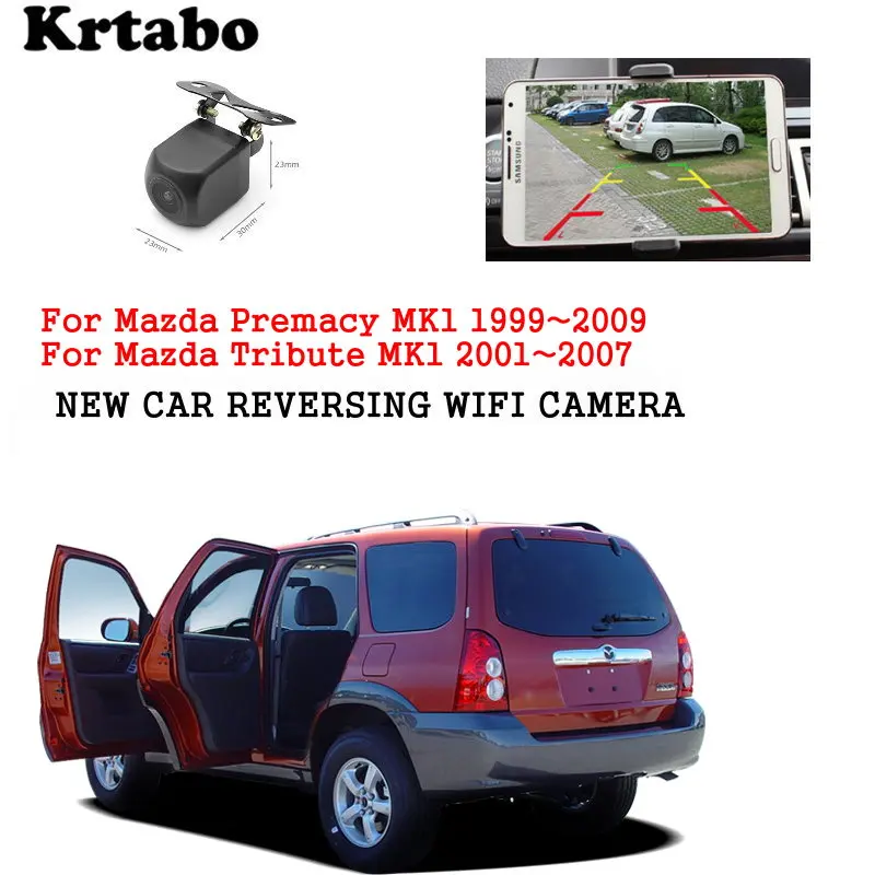 Автомобильная Беспроводная задняя камера для Mazda Premacy MK1 1999 ~ 2009 Tribute 2001 2007 HD CCD