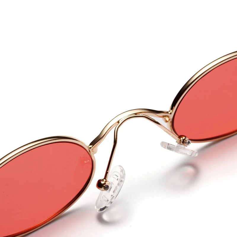 small oval retro sunglasses men details (3)