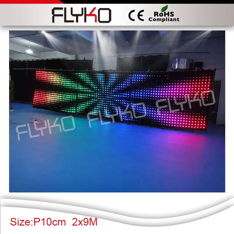 

CE ROHS led video curtain backdrops