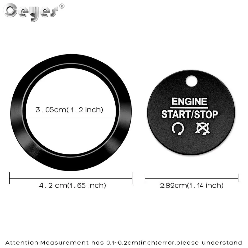 Car Start Engine Button Key Ring for FORD (43)