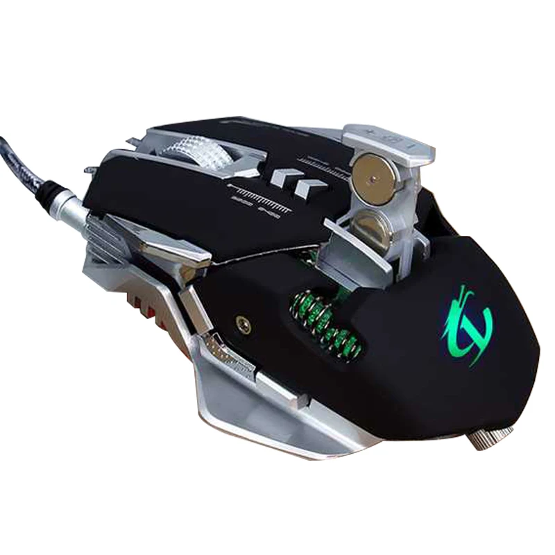 

DY801 Wired Gaming Mouse Optical 7 Buttons 3500DPI Macro Metal Mice USB Gamer Computer Mouse For Laptop Overwatch LOL PC TV Game