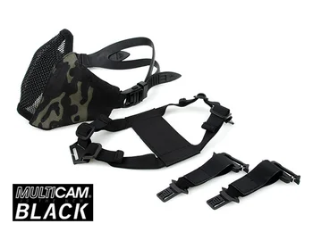 

TMC Tactical Multicam Black PDW 2.0 Soft Side Metal Mesh Mask Paintball Airsoft Mask(SKU050986)